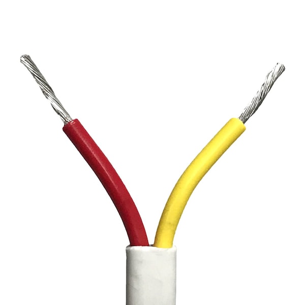 Remington Industries 18/2AWG Ga GPT Marine Duplex Stranded Wire, 100FT Lngth, Red & Yellow, Flat Boat Cbl, UL1426, 600V 18DBCRED/YEL100 - main